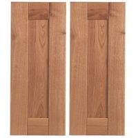 cooke lewis chesterton solid oak corner wall door w625mm set of 2