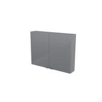 cooke lewis imandra gloss grey short wall cabinet w800mm