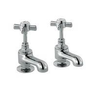 Cooke & Lewis Classic Chrome Hot & Cold Bath Pillar Tap Pack of 2