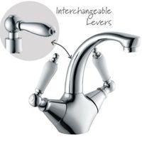 Cooke & Lewis Timeless 2 Lever Basin Mixer Tap