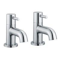 cooke lewis minima chrome hot cold bath pillar tap pack of 2