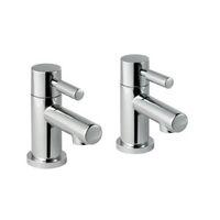 Cooke & Lewis Cirque Chrome Hot & Cold Bath Pillar Tap Pack of 2