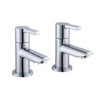 Cooke & Lewis Purity Chrome Hot & Cold Bath Pillar Tap Pack of 2