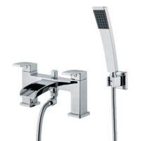 cooke lewis havasu waterfall chrome bath shower mixer tap