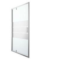 Cooke & Lewis Beloya Pivot Shower Door with Mirror Glass (W)1200mm