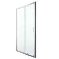 cooke lewis beloya 2 panel sliding shower door w1200mm