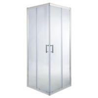 cooke lewis onega square shower enclosure with corner entry double sli ...