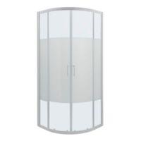 Cooke & Lewis Onega Quadrant Shower Enclosure with Corner Entry Double Sliding Door & Frosted Effect Glass (W)800mm (D)8