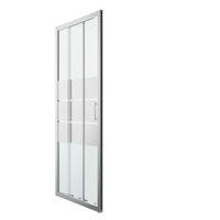 cooke lewis beloya 3 panel sliding shower door with mirror glass w760m ...