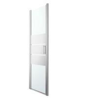 cooke lewis beloya pivot shower door with mirror glass w760mm