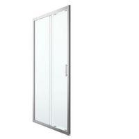 Cooke & Lewis Beloya 2 Panel Sliding Shower Door (W)1000mm