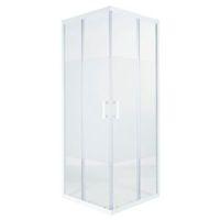 Cooke & Lewis Onega Square Shower Enclosure with Corner Entry Double Sliding Door & Frosted Effect Glass (W)900mm (D)900