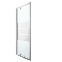 cooke lewis beloya pivot shower door with mirror glass w900mm