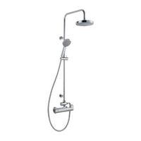 Cooke & Lewis Marano Rear Fed Chrome Thermostatic Bar Mixer Shower
