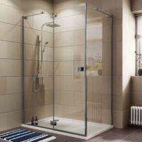 cooke lewis luxuriant rectangular shower enclosure with hinged door w1 ...