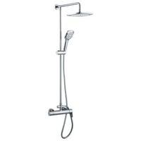 cooke lewis sillaro rear fed chrome thermostatic bar mixer shower with ...