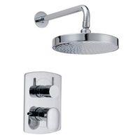 Cooke & Lewis Saru Rear Fed Chrome Thermostatic Dual Control Mixer Shower