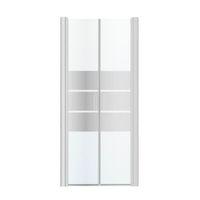 Cooke & Lewis Beloya Western Style Shower Door with Mirror Glass (W)900mm