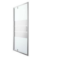 Cooke & Lewis Beloya Pivot Shower Door with Mirror Glass (W)1000mm