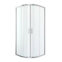 Cooke & Lewis Beloya Quadrant Shower Enclosure with Corner Entry Double Sliding Door (W)900mm (D)900mm