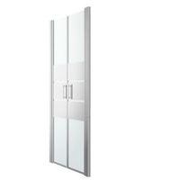 Cooke & Lewis Beloya Western Style Shower Door with Mirror Glass (W)760mm