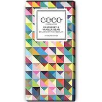 Coco Chocolatier White Chocolate Raspberry & Vanilla Bean (90g)