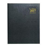 Collins A36 Quarto 2017 Appointment Diary Week to View (Black)