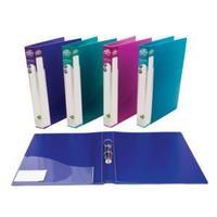Concord Executive (A4) 2 O-Ring 25mm Polypropylene Ring Binder (Assorted Colours) Pack of 10