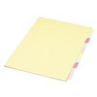 Concord Unpunched Presentation Divider A4 10-Part Assorted
