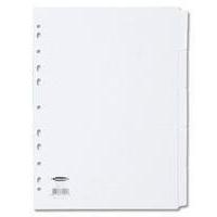 Concord Subject Divider A4 5-Part White 79901