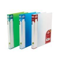 Concord Vibrant Ring Binder Polypropylene 2 O-Ring 15mm A4 (Assorted Colours) Pack of 10