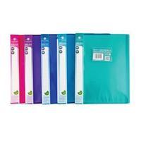 Concord Display Book Flexible Polypropylene 16 Pockets A4 (Assorted Colours) Pack of 10