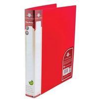 Concord Natural (A4) 2 O-Ring 25mm Polypropylene Ring Binder (Red) Pack of 10