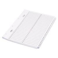 Concord Classic Index 1-50 A4 White Board with Clear Mylar