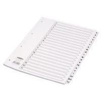 concord classic index a z a4 white board with clear mylar