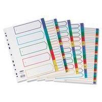 concord plastic divider a4 extra wide a4 a z multi colour