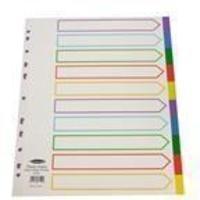 Concord Plastic Divider A4 Extra-Wide 10-Part