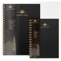 concord noir a4 wirebound notebook hard cover 160 pages 90gsm 8mm fein ...