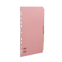 concord a4 commercial subject dividers 5 part assorted colours