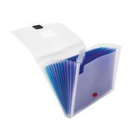 Concord Expanding Organiser File with Multicoloured Dividers 13-Part A4 (Clear)
