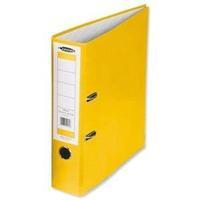 Concord (A4) Contrast Lever Arch File Laminated Capacity 80mm Sunflower [Pack 10]
