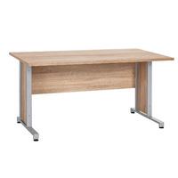 contact rectangular cantilever desk 1500mm rough sawn truffle oak