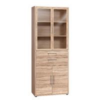 contact glazed combination cupboard sonoma oak