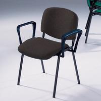 coniston conference chair with arms black frame black