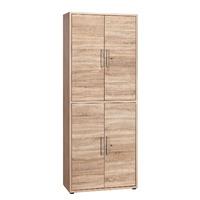 contact 5 shelf cupboard rough sawn truffle oak and white