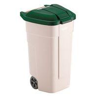 CONTAINER - BIG WHEEL - 100L WITH GREEN LID