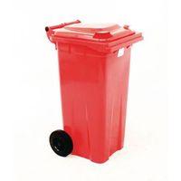 container refuse 120 litre 2 wheeled colour red