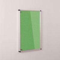 COLOURPLUS FABRIC TAMPERPROOF NOTICEBOARDS - 900 x 600MM (HXW) - APPLE GREEN