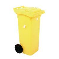 container refuse 80 litre 2 wheeled colour yellow