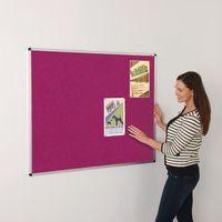 COLOURPLUS FABRIC NOTICEBOARDS - 900 x 600MM (HXW) - MAGENTA